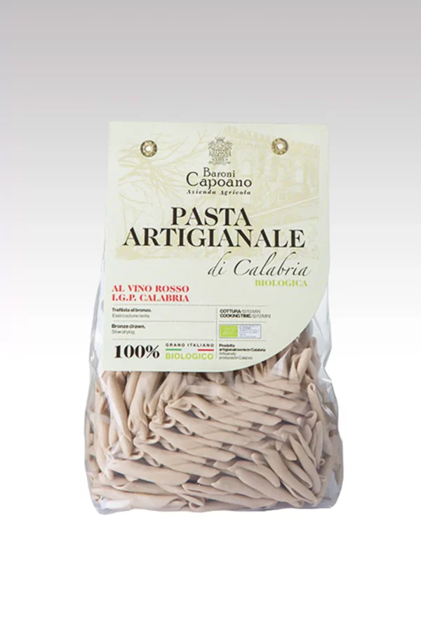 Maccheroncini al vino rosso BIO